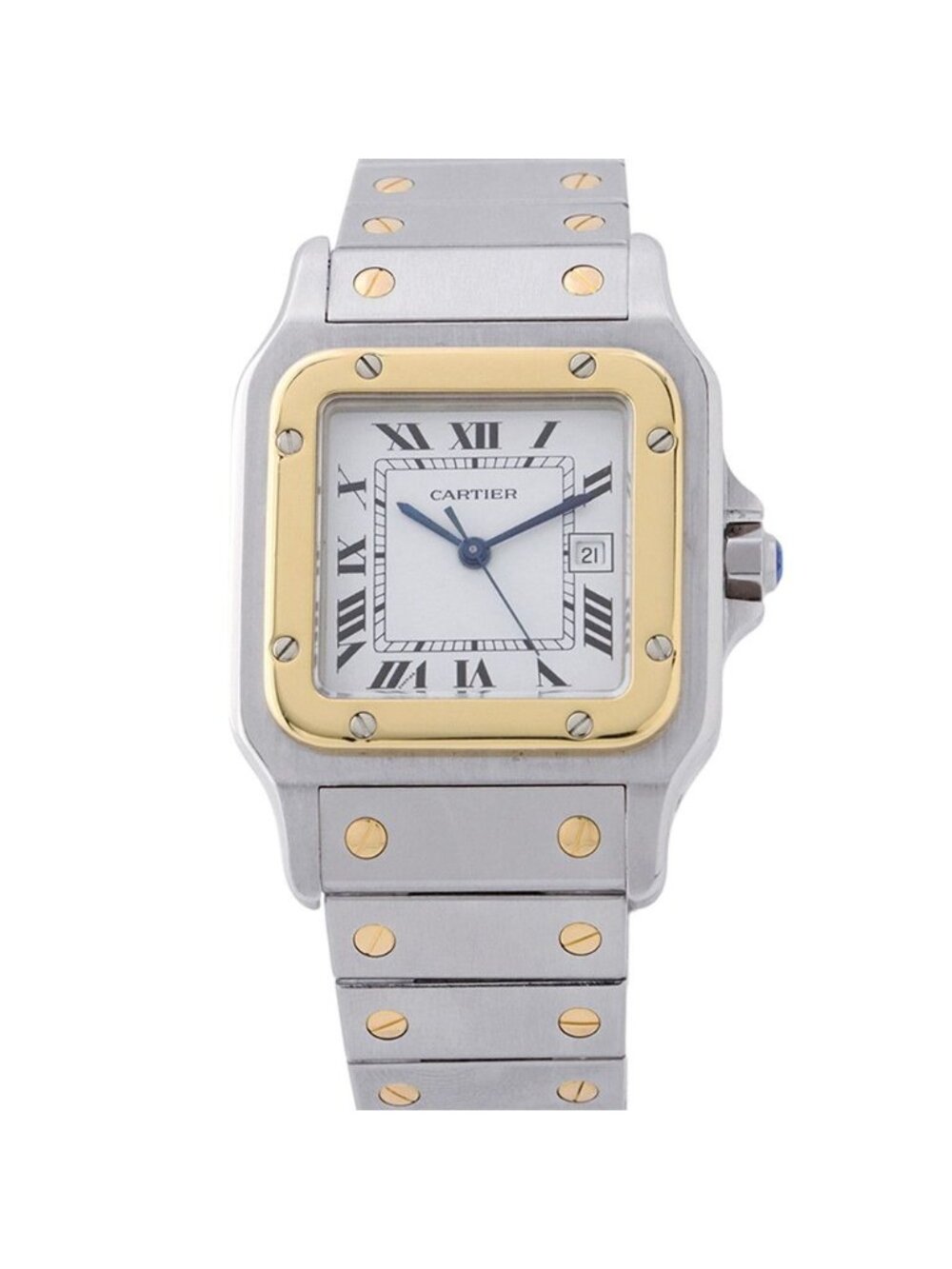 Cartier Santos Carre LM Watch White Dial